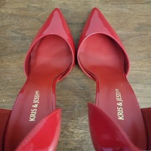 Red Patent Heels by Kris and Jessy Size 10